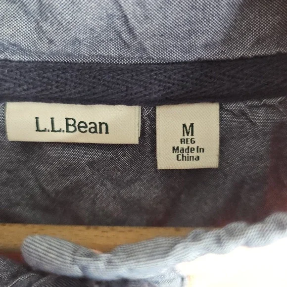 LL Bean Rugby Henley Coral Pink Long Sleeve Shirt Womens Medium Preppy Retro - Picture 5 of 16